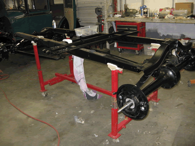 The chassis being assembled.